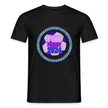 Pink Party - Men's T-Shirt - black - Front - AI Model Male 178 light (178cm)