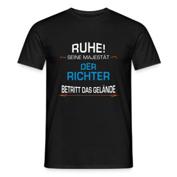 Richter Beruf - Männer T-Shirt - Schwarz - Vorne - AI Model Male 178 light (178cm)