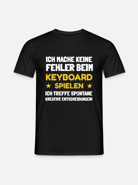 Keyboarder - Männer T-Shirt - Schwarz