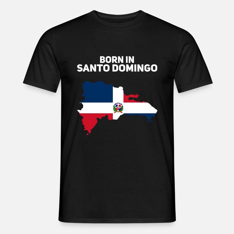 Dominikanische Republik - Männer T-Shirt - Schwarz