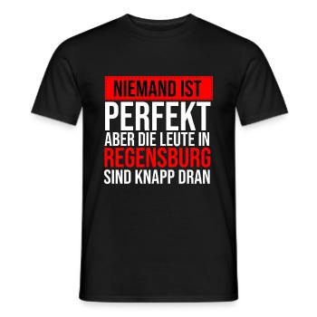 Regensburg Meine Stadt Bayern Regensburger - Männer T-Shirt - Schwarz - Vorne - AI Model Male 178 light (178cm)