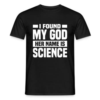 Atheisten Sprüche | Atheismus Skeptiker Geschenke - Männer T-Shirt - Schwarz - Vorne - AI Model Male 178 light (178cm)