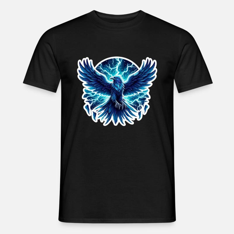 Rabe Odin Wikinger Walhalla Donner Blitz Nordisch - Männer T-Shirt - Schwarz