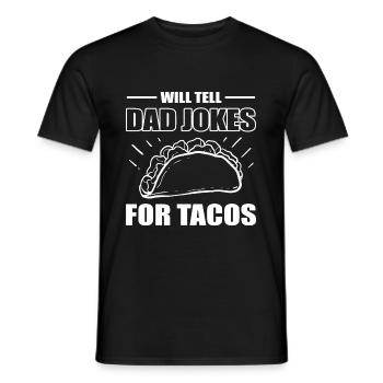 Dad Joke Father's Day Funny Sayings - Men's T-Shirt - black - Front - AI Model Male 178 light (178cm)