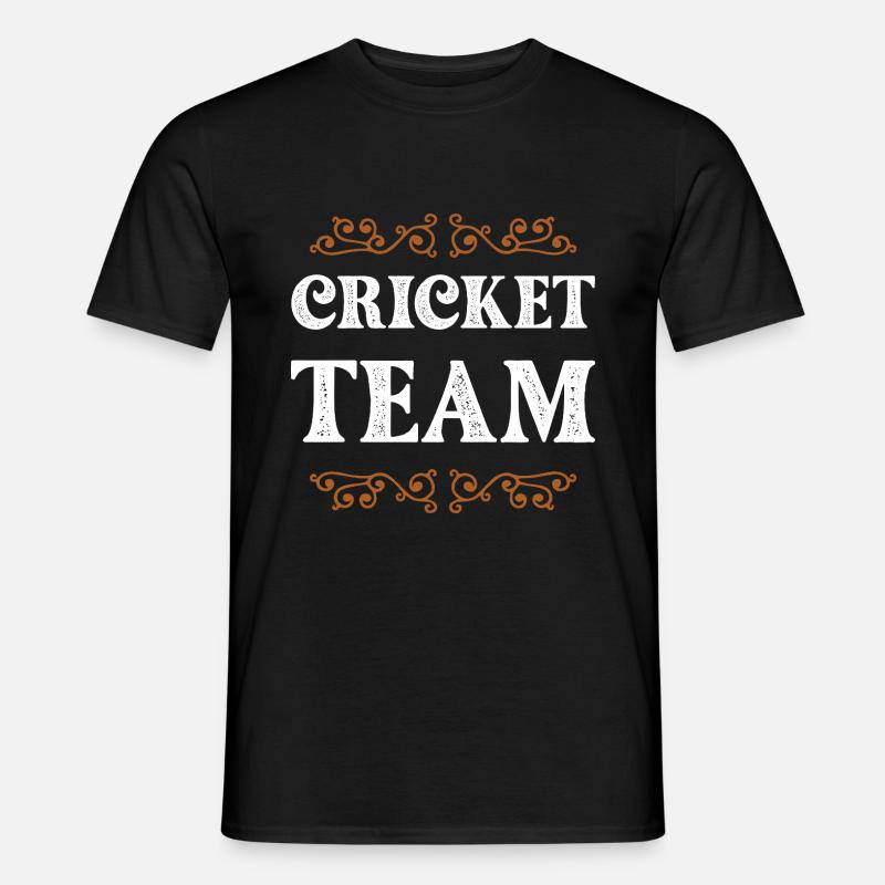 Cricket Crew - Männer T-Shirt - Schwarz