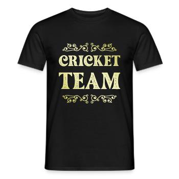 Cricket Team - Männer T-Shirt - Schwarz - Vorne - AI Model Male 178 light (178cm)
