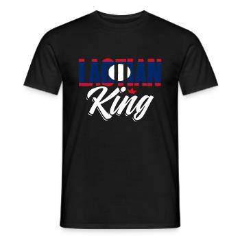 Awesome Laotian King Laos Flag For Laotian Roots - Men's T-Shirt - black - Front - AI Model Male 178 light (178cm)
