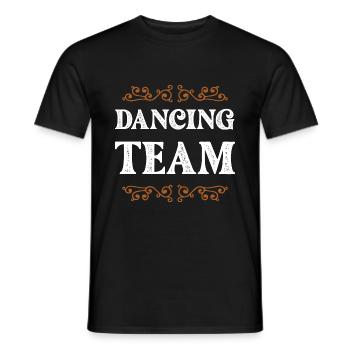 Dancing Crew - Männer T-Shirt - Schwarz - Vorne - AI Model Male 178 light (178cm)