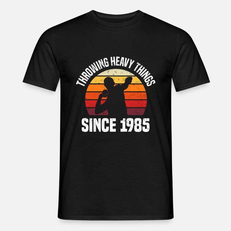 Kugelstoßen - Männer T-Shirt - Schwarz