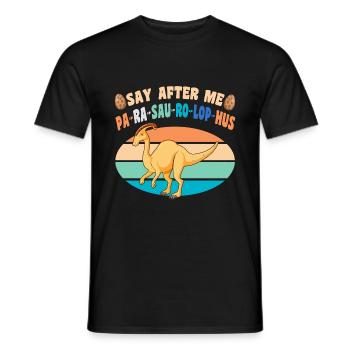 Dinosaurier - Männer T-Shirt - Schwarz - Vorne - AI Model Male 178 light (178cm)