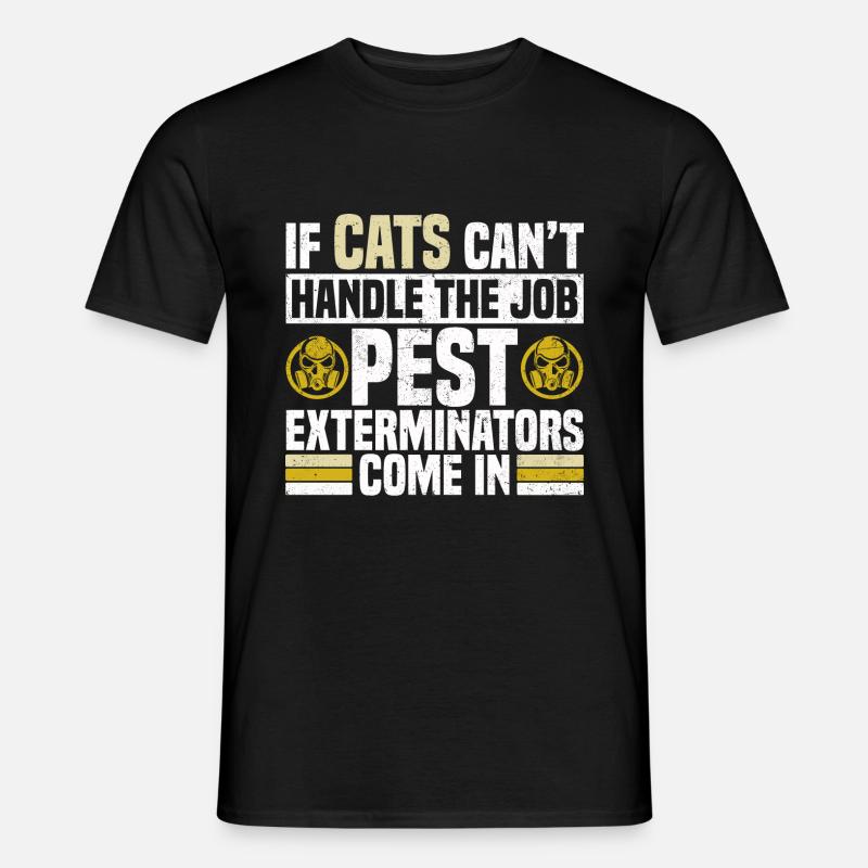 Kammerjäger Geschenk Schädlingsbekämpfer Entwester - Männer T-Shirt - Schwarz