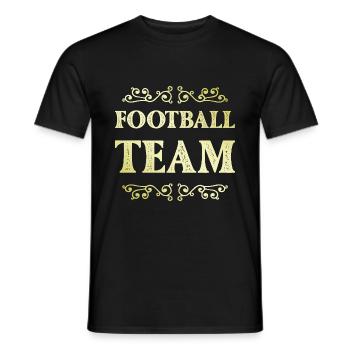 Équipe de football - T-shirt homme - noir - Devant - AI Model Male 178 light (178cm)