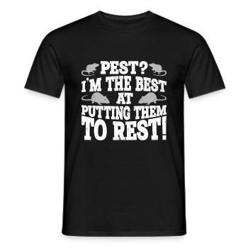 Schädlingsvernichter - Männer T-Shirt - Schwarz - Vorne - AI Model Male 178 light (178cm)