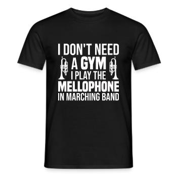 Mellophon Spieler - Männer T-Shirt - Schwarz - Vorne - AI Model Male 178 light (178cm)