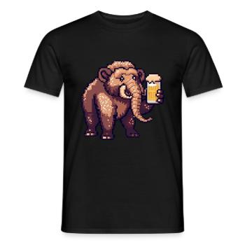 Bière Mammut Pixel - T-shirt homme - noir - Devant - AI Model Male 178 light (178cm)