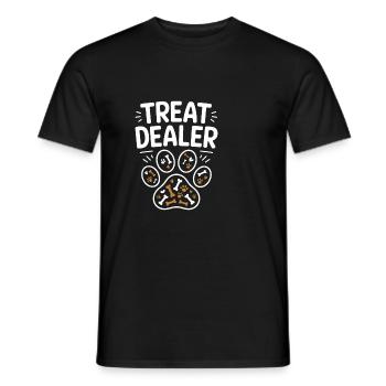 Treat Dealer Dog Design - T-shirt homme - noir - Devant - AI Model Male 178 light (178cm)