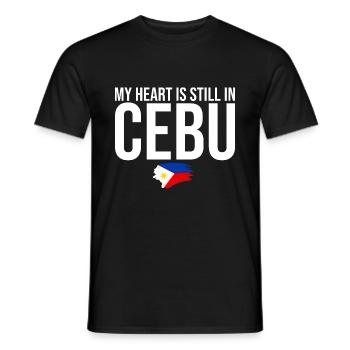 Cebuanos Philippinen Liebhaber Mein Herz ist immer - Männer T-Shirt - Schwarz - Vorne - AI Model Male 178 light (178cm)