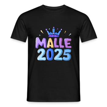 Malle 2025 - Männer T-Shirt - Schwarz - Vorne - AI Model Male 178 light (178cm)