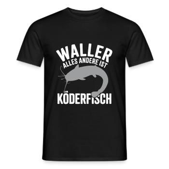 Wels Waller fischen Sportfischen Welsangeln - Männer T-Shirt - Schwarz - Vorne - AI Model Male 178 light (178cm)