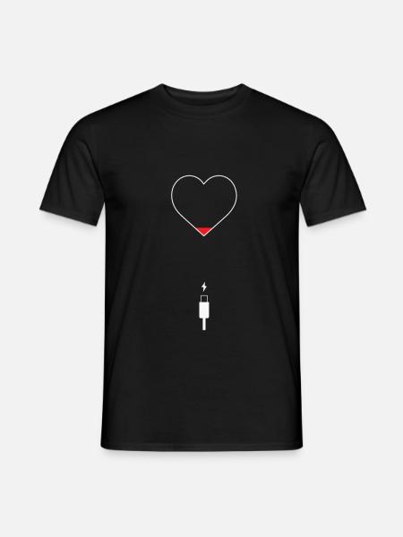 Laad je hart op! Tijd voor je pauze - Heren T-shirt - zwart
