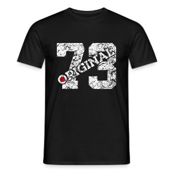 53. GEBURTSTAG 53 JAHRE ORIGINAL 1973 - Männer T-Shirt - Schwarz - Vorne - AI Model Male 178 light (178cm)