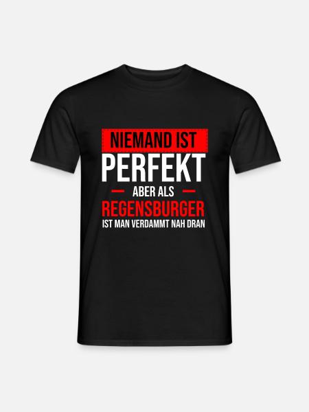 Regensburg Meine Stadt Bayern Regensburger - Männer T-Shirt - Schwarz