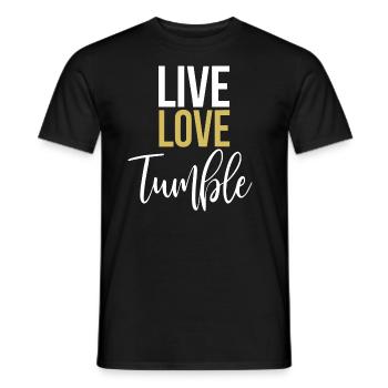 Turnen Gymnast Gymnastiek Vloer Turnen Gift - Heren T-shirt - zwart - Voor - AI Model Male 178 light (178cm)