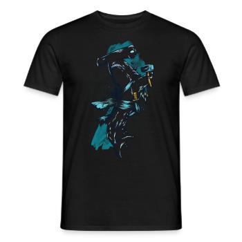 Unterwasserleben Hai - T-shirt homme - noir - Devant - AI Model Male 178 light (178cm)