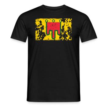 Auvergne Vintage - Männer T-Shirt - Schwarz - Vorne - AI Model Male 178 light (178cm)