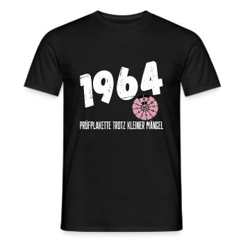 60. Geburtstag Lustige Geschenkidee1964 TÜV - Männer T-Shirt - Schwarz - Vorne - AI Model Male 178 light (178cm)