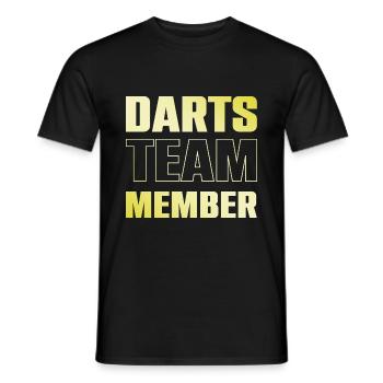 Darts Team - Männer T-Shirt - Schwarz - Vorne - AI Model Male 178 light (178cm)