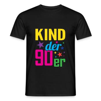 Enfant des années 90 - T-shirt homme - noir - Devant - AI Model Male 178 light (178cm)