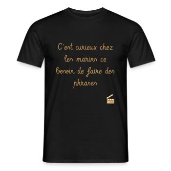 Les Tontons Flingueurs ! Réplique culte - Humour - T-shirt homme - noir - Devant - AI Model Male 178 light (178cm)