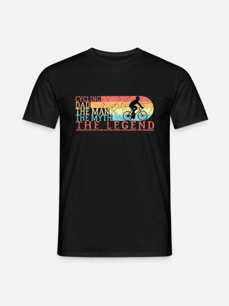 Cycling dad - Men's T-Shirt - black