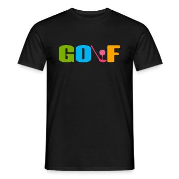 Golf Golfer - Men's T-Shirt - black - Front - AI Model Male 178 light (178cm)