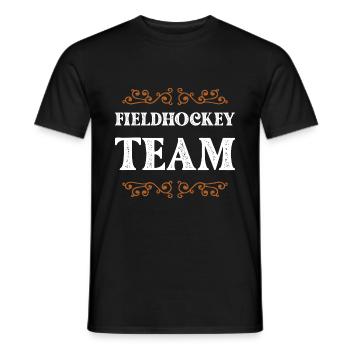 Équipe de hockey sur gazon - T-shirt homme - noir - Devant - AI Model Male 178 light (178cm)