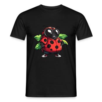 Marienkäfer Sommer - Männer T-Shirt - Schwarz - Vorne - AI Model Male 178 light (178cm)