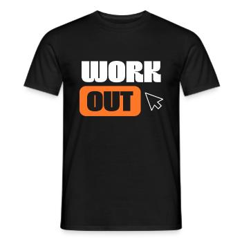 Chemise d’entraînement – Fitness Motivation Gym Fun - T-shirt homme - noir - Devant - AI Model Male 178 light (178cm)