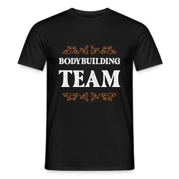 Équipe de musculation - T-shirt homme - noir - Devant - AI Model Male 178 light (178cm)
