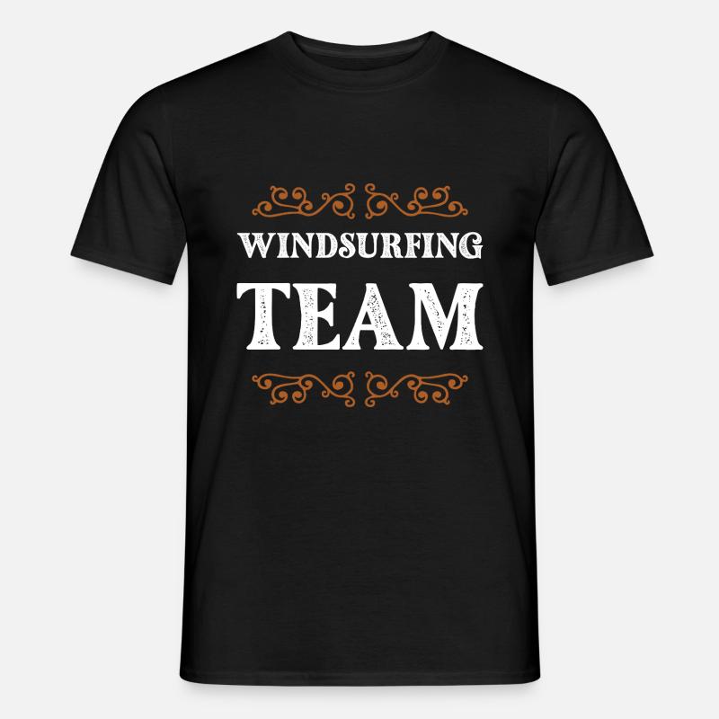 Windsurfing Team - Männer T-Shirt - Schwarz