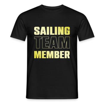 Equipe de voile - T-shirt homme - noir - Devant - AI Model Male 178 light (178cm)
