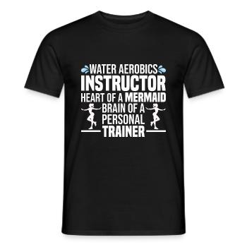 Water Aerobics - Männer T-Shirt - Schwarz - Vorne - AI Model Male 178 light (178cm)