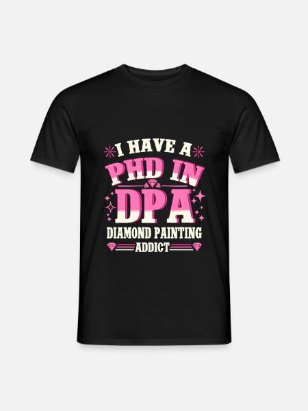 Diamond Painting Artist Addict Diamond Painting - Männer T-Shirt - Schwarz
