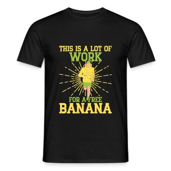 Running Run Work For Free Banana Marathon Runner - Männer T-Shirt - Schwarz - Vorne - AI Model Male 178 light (178cm)