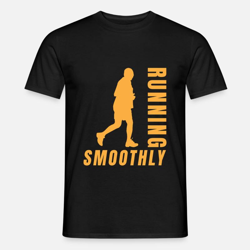 Running Running Smoothly Marathon Runner - Männer T-Shirt - Schwarz