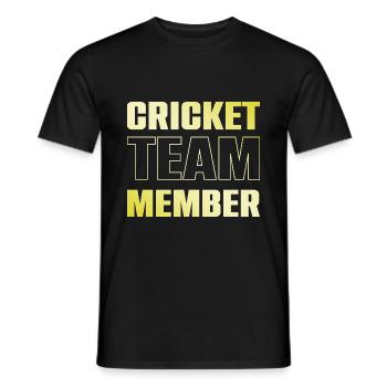 Cricket Team - Männer T-Shirt - Schwarz - Vorne - AI Model Male 178 light (178cm)