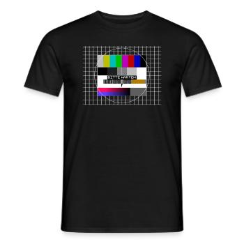 Motif de test T-shirt Années 80 Années 90 Tenue Rétro - T-shirt homme - noir - Devant - AI Model Male 178 light (178cm)