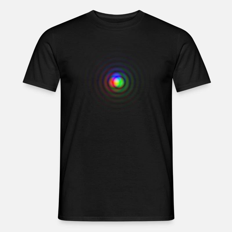 Additive Farbmischung Airy Discs - Männer T-Shirt - Schwarz