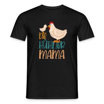 Landwirt Hennen Huhn Hühner Mama - Männer T-Shirt - Schwarz - Vorne - AI Model Male 178 light (178cm)