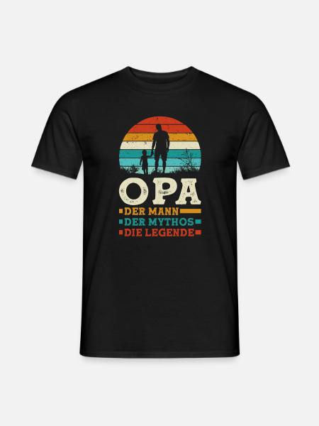 Bester Opa Geschenk Sprüche Vatertag - Männer T-Shirt - Schwarz